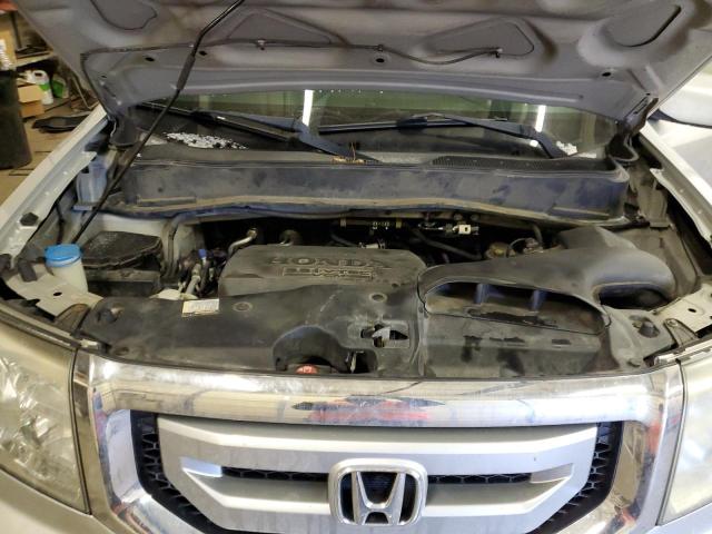 5FNYF48559B034068 - 2009 HONDA PILOT EXL SILVER photo 11