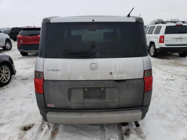 5J6YH28554L019973 - 2004 HONDA ELEMENT EX SILVER photo 6