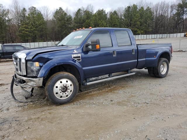 1FTXW43R48EB50304 - 2008 FORD F450 SUPER DUTY BLUE photo 1