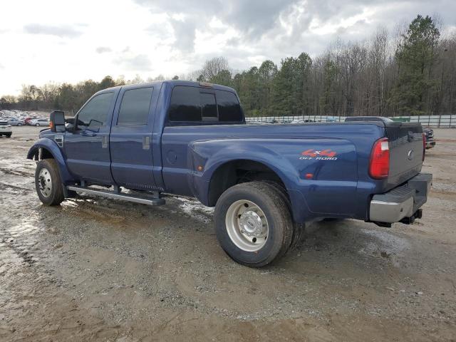 1FTXW43R48EB50304 - 2008 FORD F450 SUPER DUTY BLUE photo 2