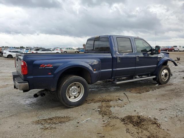 1FTXW43R48EB50304 - 2008 FORD F450 SUPER DUTY BLUE photo 3