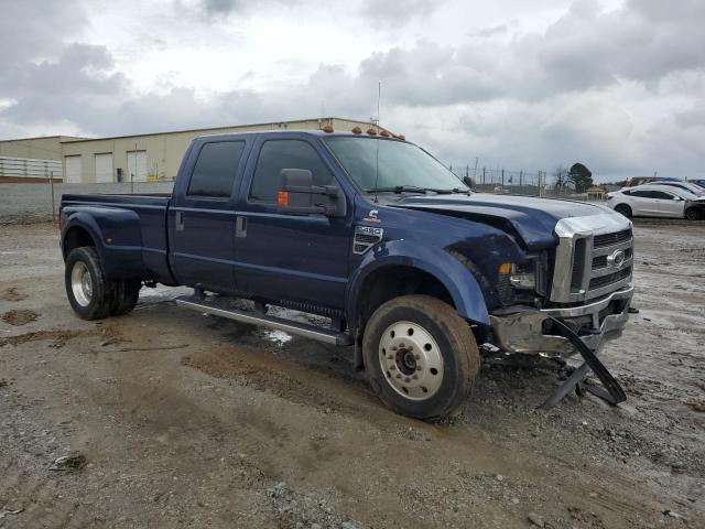 1FTXW43R48EB50304 - 2008 FORD F450 SUPER DUTY BLUE photo 4