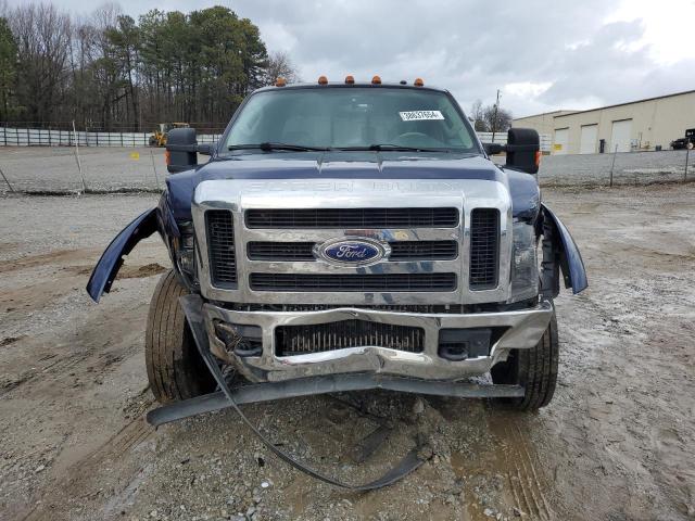 1FTXW43R48EB50304 - 2008 FORD F450 SUPER DUTY BLUE photo 5