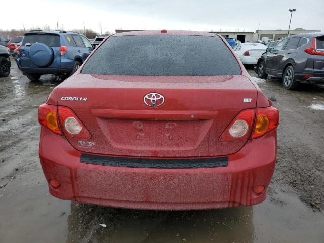 JTDBL40EX99066597 - 2009 TOYOTA COROLLA BASE RED photo 6