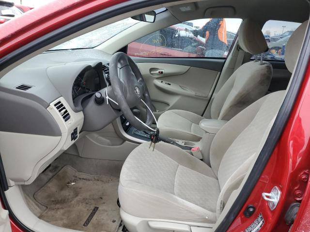 JTDBL40EX99066597 - 2009 TOYOTA COROLLA BASE RED photo 7