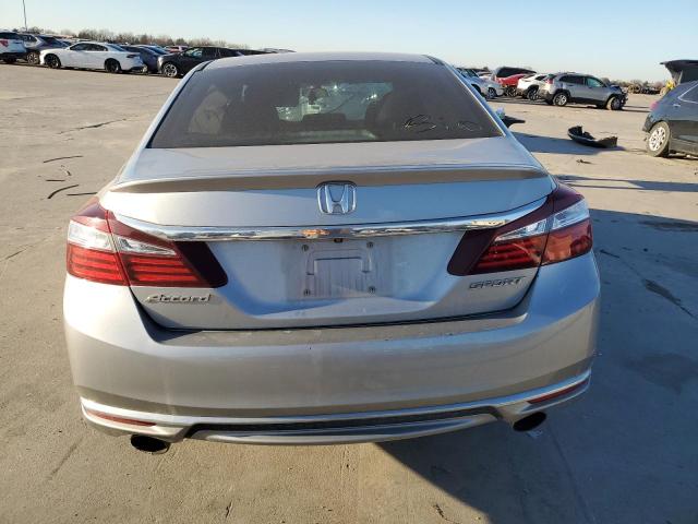 1HGCR2F57HA223614 - 2017 HONDA ACCORD SPORT SILVER photo 6