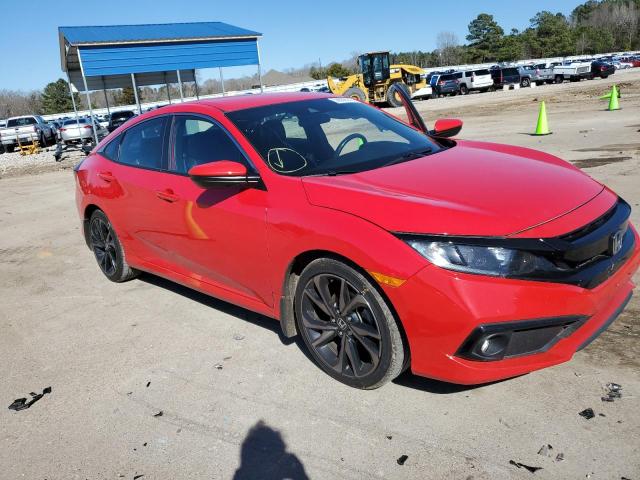 2HGFC2F8XMH527962 - 2021 HONDA CIVIC SPORT 红色 照片 4