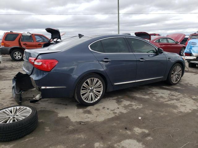 KNALN4D71F5193779 - 2015 KIA CADENZA PREMIUM BLUE photo 3