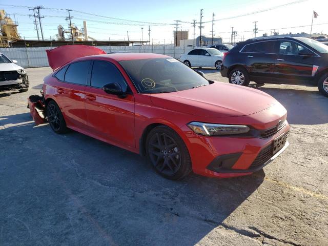 2HGFE2F55NH594941 - 2022 HONDA CIVIC SPORT 红色 照片 4