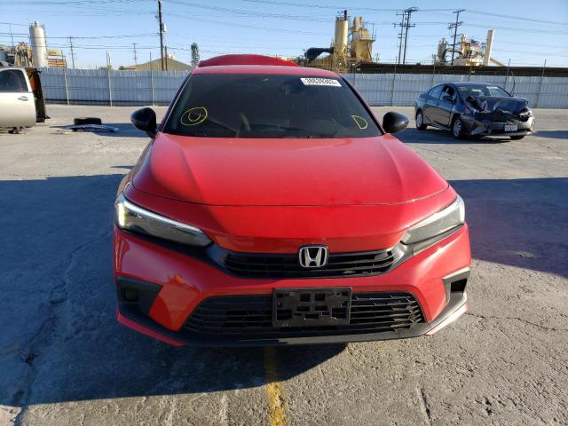 2HGFE2F55NH594941 - 2022 HONDA CIVIC SPORT RED photo 5