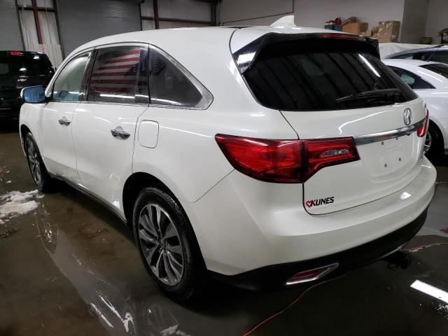 5FRYD4H43GB037527 - 2016 ACURA MDX TECHNOLOGY WHITE photo 2