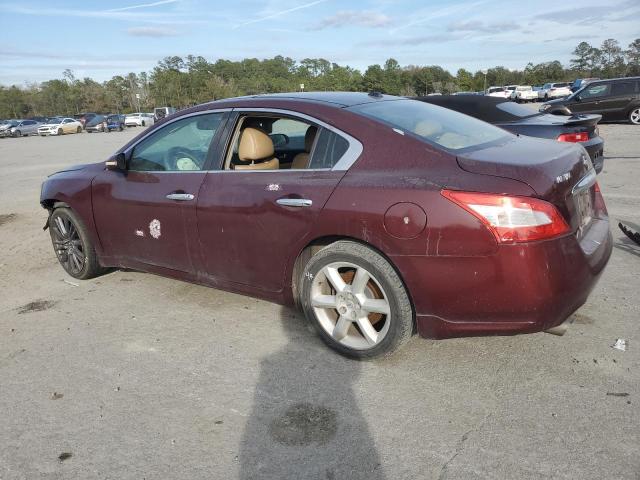 1N4AA5AP6AC817702 - 2010 NISSAN MAXIMA S BURGUNDY photo 2