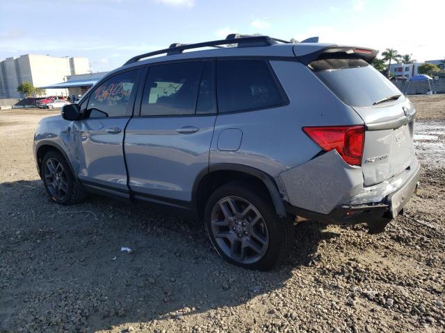 5FNYF7H55NB006203 - 2022 HONDA PASSPORT EXL BLUE photo 2