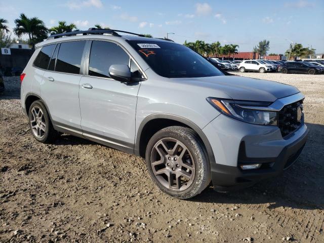 5FNYF7H55NB006203 - 2022 HONDA PASSPORT EXL BLUE photo 4