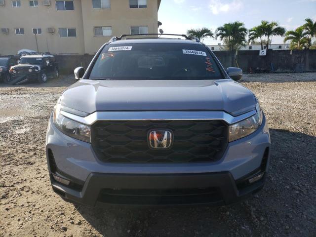 5FNYF7H55NB006203 - 2022 HONDA PASSPORT EXL BLUE photo 5