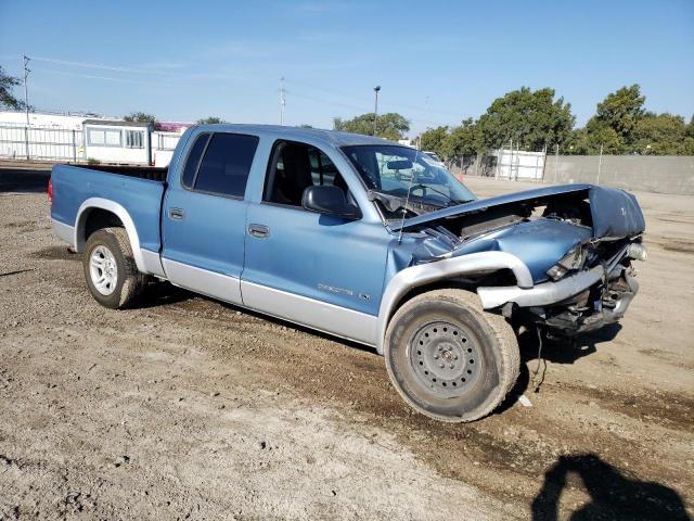 1B7HL48N92S620063 - 2002 DODGE DAKOTA QUAD SLT BLUE photo 4