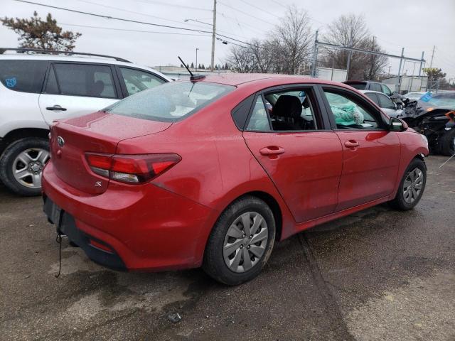 3KPA24AB1KE242831 - 2019 KIA RIO S RED photo 3