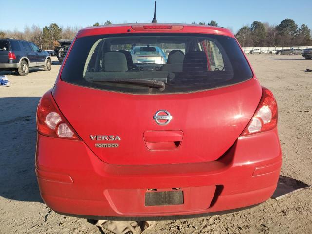 3N1BC1CP4BL378166 - 2011 NISSAN VERSA S RED photo 6