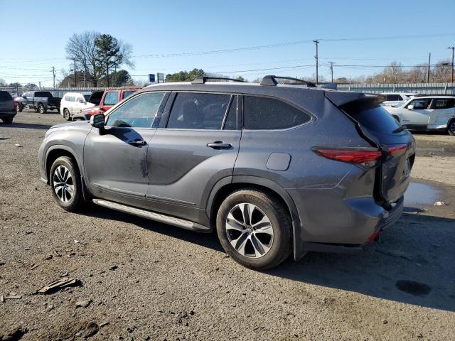 5TDGZRAH9NS117495 - 2022 TOYOTA HIGHLANDER XLE SILVER photo 2