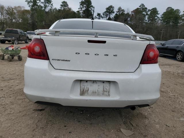 1C3CDZAB1EN203628 - 2014 DODGE AVENGER SE WHITE photo 6