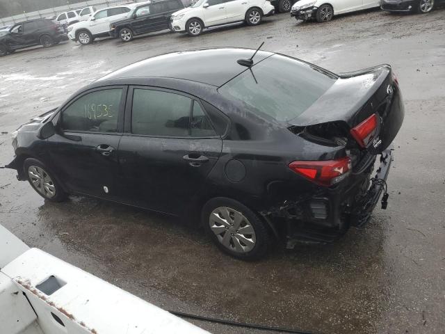 3KPA24AB2JE073403 - 2018 KIA RIO LX BLACK photo 2