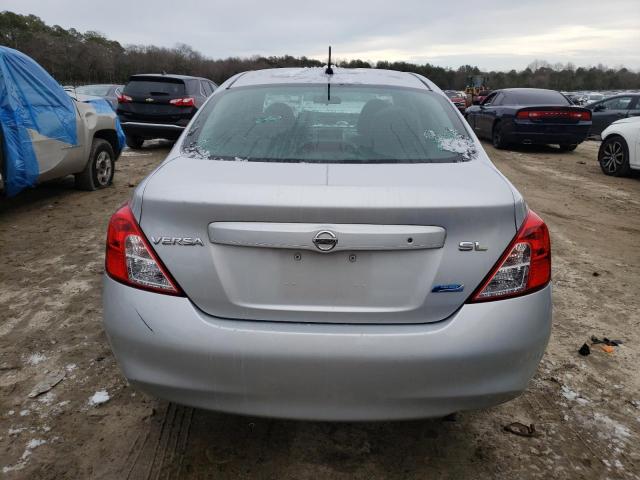 3N1CN7AP5CL928139 - 2012 NISSAN VERSA S SILVER photo 6