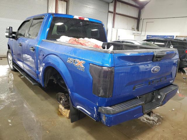 1FTEW1EPXJFA58700 - 2018 FORD F150 SUPERCREW BLUE photo 2