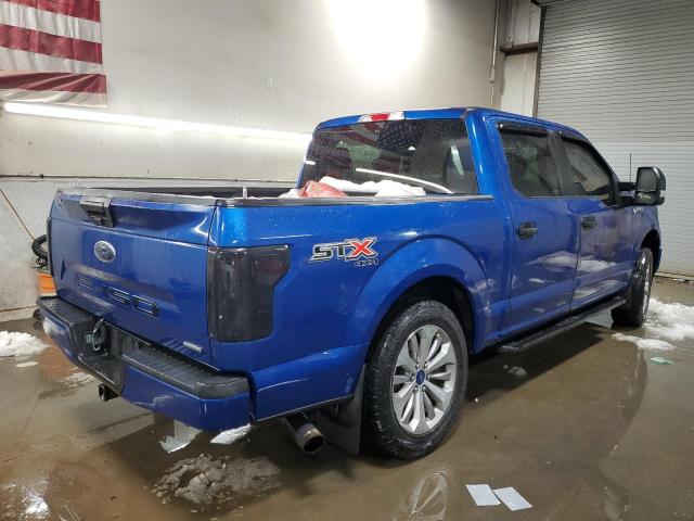 1FTEW1EPXJFA58700 - 2018 FORD F150 SUPERCREW BLUE photo 3