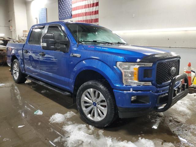 1FTEW1EPXJFA58700 - 2018 FORD F150 SUPERCREW BLUE photo 4