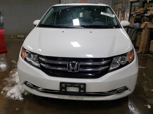 5FNRL5H95FB074619 - 2015 HONDA ODYSSEY TOURING WHITE photo 5