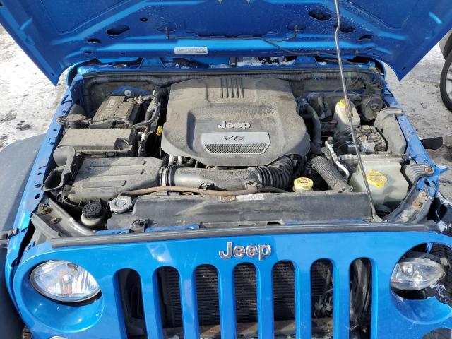 1C4AJWAG9FL590416 - 2015 JEEP WRANGLER SPORT BLUE photo 11