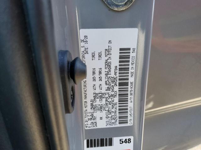 3TMAZ5CN7MM141701 - 2021 TOYOTA TACOMA DOUBLE CAB 灰色 照片 13