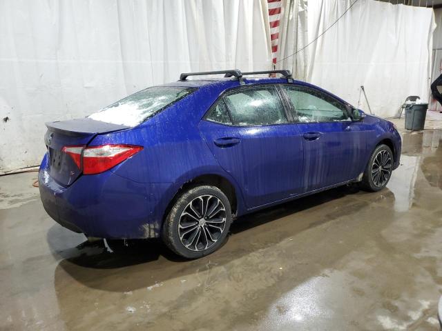 5YFBURHE5EP060306 - 2014 TOYOTA COROLLA L BLUE photo 3