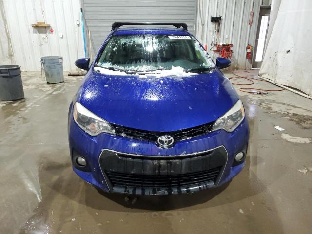 5YFBURHE5EP060306 - 2014 TOYOTA COROLLA L BLUE photo 5