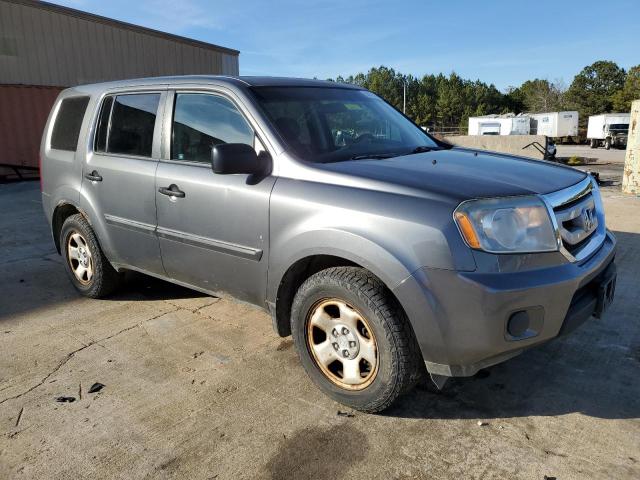 5FNYF4H29BB041844 - 2011 HONDA PILOT LX GRAY photo 4