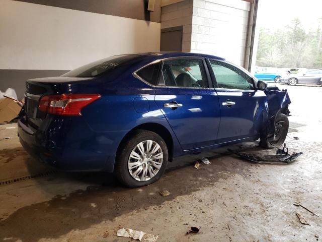 3N1AB7AP9HY231521 - 2017 NISSAN SENTRA S BLUE photo 3