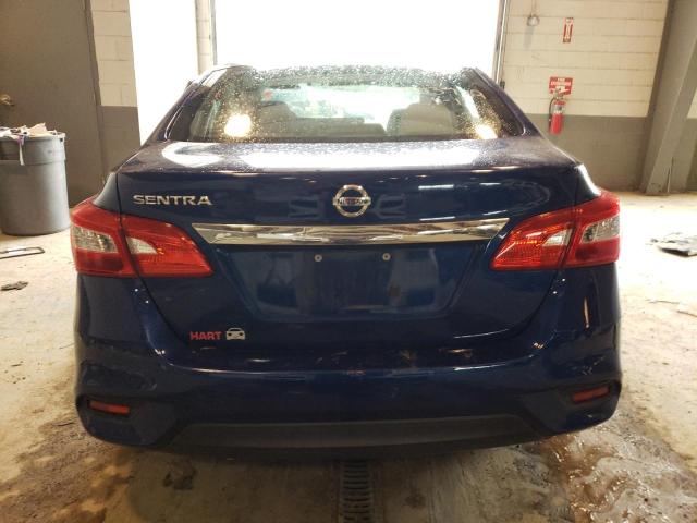 3N1AB7AP9HY231521 - 2017 NISSAN SENTRA S BLUE photo 6