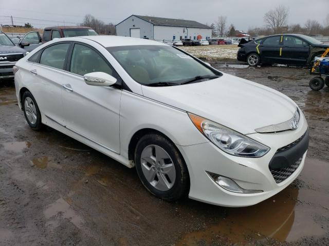 KMHEC4A48CA047731 - 2012 HYUNDAI SONATA HYBRID WHITE photo 4