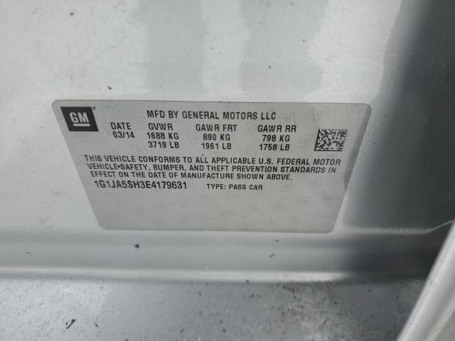 1G1JA5SH3E4179631 - 2014 CHEVROLET SONIC LS ვერცხლისფერი ფოტო 13