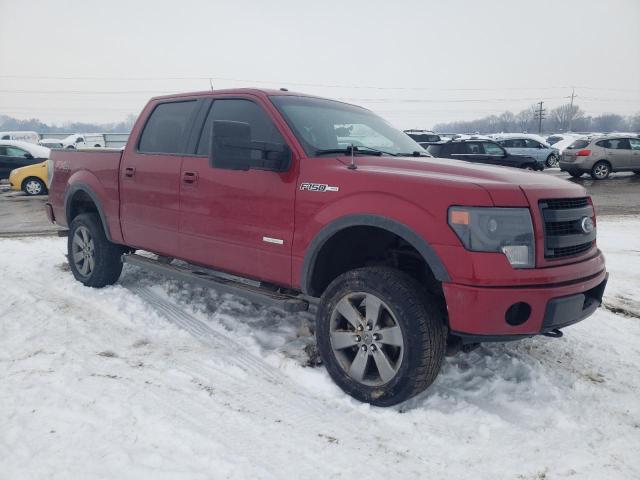 1FTFW1ET5EFC55975 - 2014 FORD F150 SUPERCREW BURGUNDY photo 4