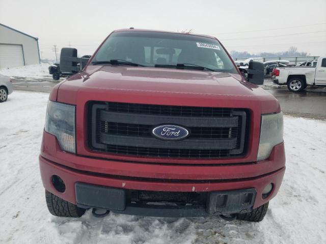 1FTFW1ET5EFC55975 - 2014 FORD F150 SUPERCREW BURGUNDY photo 5