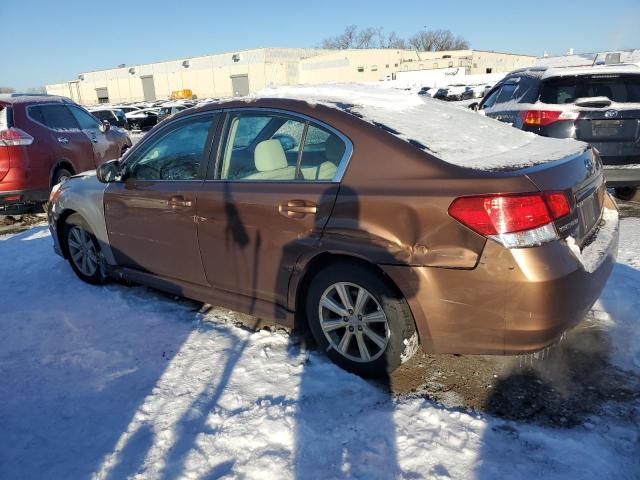 4S3BMBG60B3213972 - 2011 SUBARU LEGACY 2.5I PREMIUM BROWN photo 2