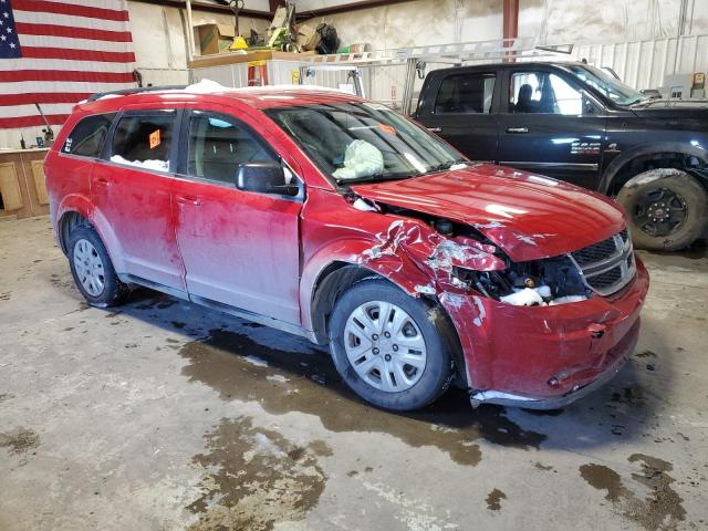 3C4PDCAB9JT509321 - 2018 DODGE JOURNEY SE RED photo 4