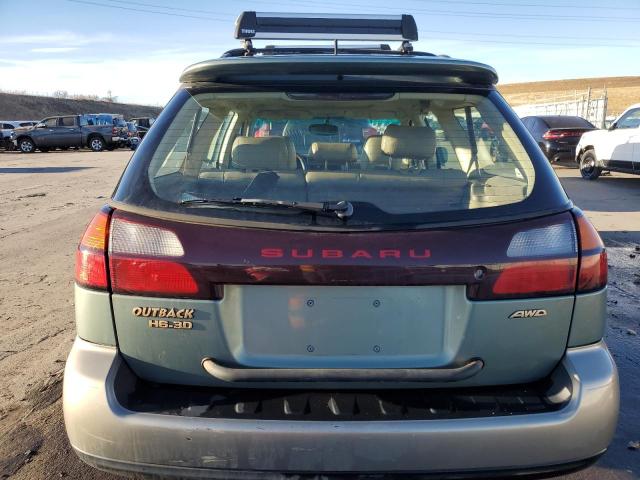 4S3BH806337617988 - 2003 SUBARU LEGACY OUTBACK H6 3.0 LL BEAN GREEN photo 6