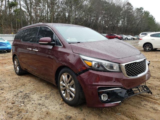 KNDME5C12G6158139 - 2016 KIA SEDONA SXL BURGUNDY photo 4