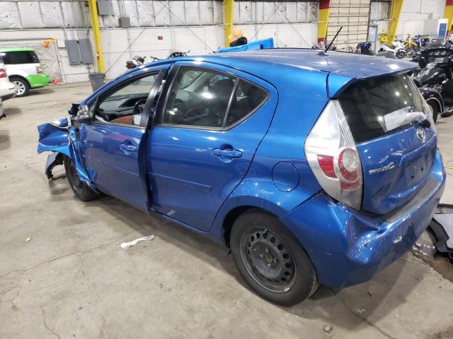 JTDKDTB39D1548603 - 2013 TOYOTA PRIUS C BLUE photo 2