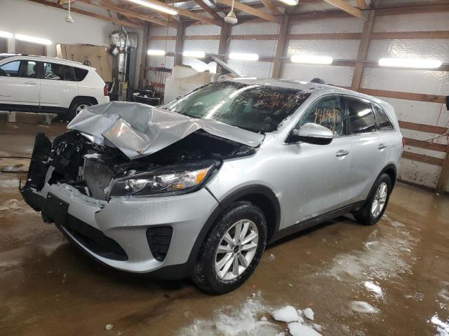 5XYPG4A3XKG509357 - 2019 KIA SORENTO L SILVER photo 1