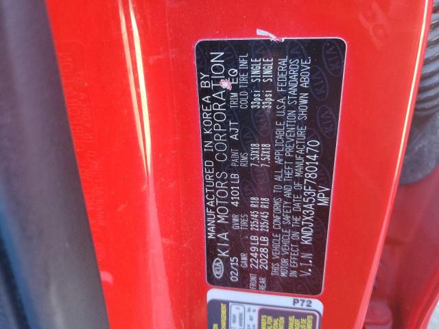 KNDJX3A53F7801470 - 2015 KIA SOUL ! RED photo 12