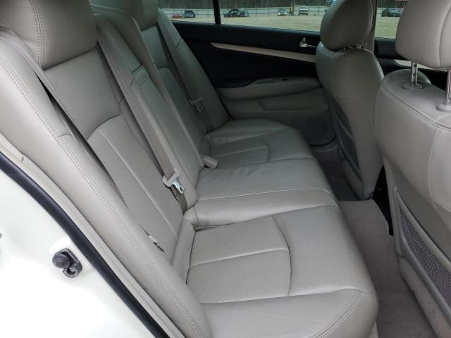 JNKBV61E88M202563 - 2008 INFINITI G35 WHITE photo 10