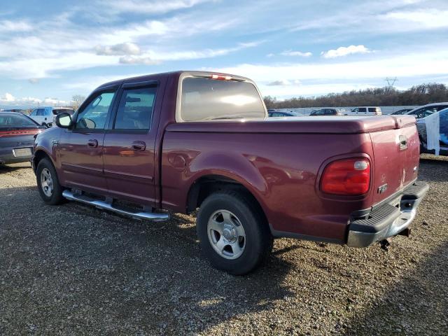 1FTRW07LX3KA64206 - 2003 FORD F150 SUPERCREW MAROON photo 2